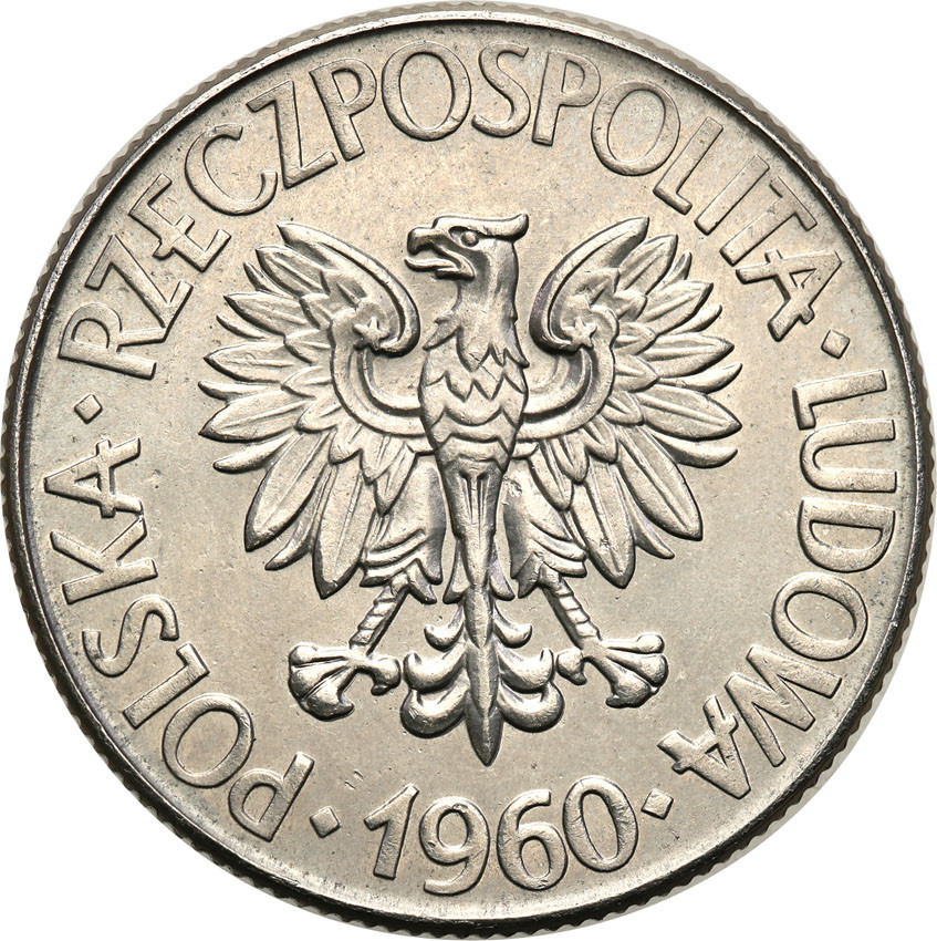 PRL. PRÓBA Nikiel 10 złotych 1960 Kościuszko